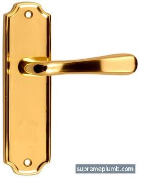 Vienna Lever Latch Polished Brass